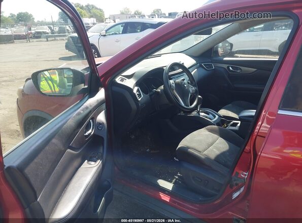 KNMAT2MV9GP665042 2016 NISSAN ROGUE Red Вид салону спереду