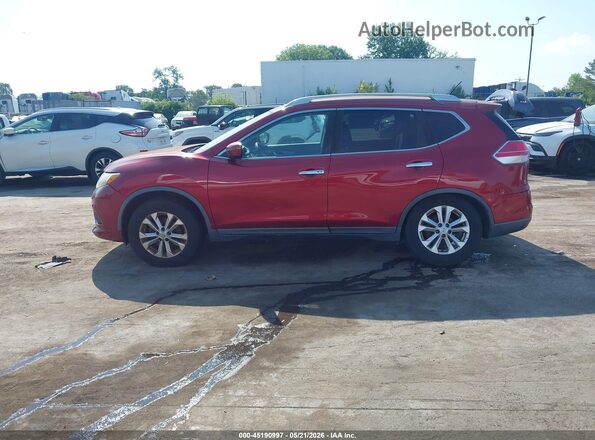 KNMAT2MV9GP665042 2016 NISSAN ROGUE Red Панорамний вид салону 360°