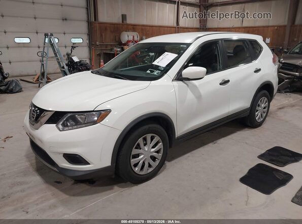 KNMAT2MV9GP696341 2016 NISSAN ROGUE Белый Передняя левая четверть