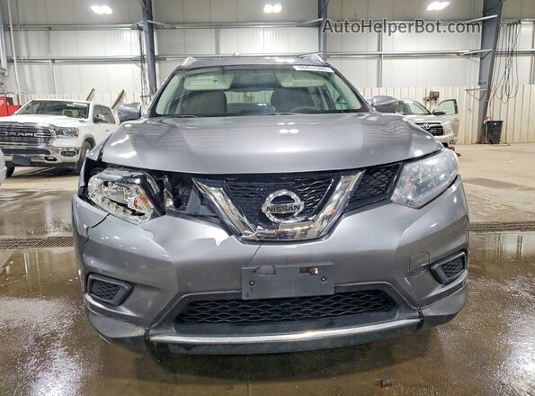 KNMAT2MV9GP723313 2016 NISSAN ROGUE Gray Front view