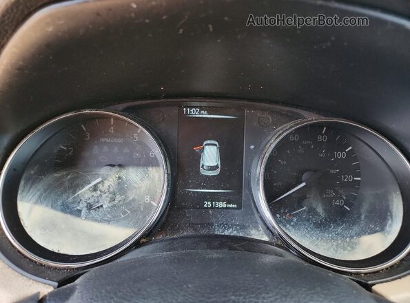 KNMAT2MV9HP601570 2017 NISSAN ROGUE Gray ხელსაწყოთა პანელის ხედი