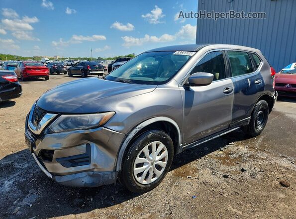 KNMAT2MV9HP601570 2017 NISSAN ROGUE Gray წინა მარცხენა ხედი სამი მეოთხედიდან