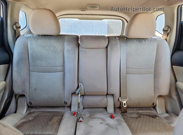 KNMAT2MV9HP601570 2017 NISSAN ROGUE Gray უკანა სავარძლების ხედი