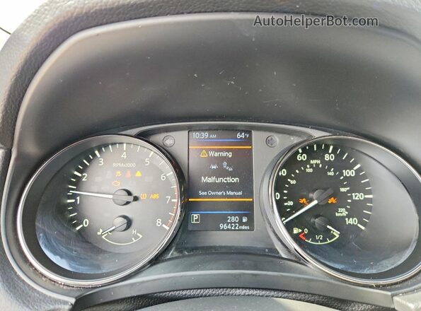 KNMAT2MV9LP510260 2020 NISSAN ROGUE Gray Widok zestawu wskaźników