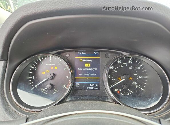 KNMAT2MV9LP530279 2020 NISSAN ROGUE Silver ხელსაწყოთა პანელის ხედი