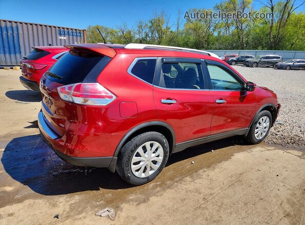KNMAT2MVXGP623298 2016 NISSAN ROGUE Красный Задняя правая четверть