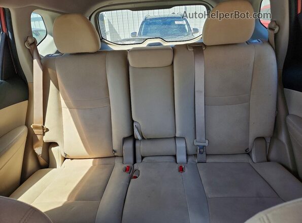 KNMAT2MVXGP623298 2016 NISSAN ROGUE Красный Вид задних сидений