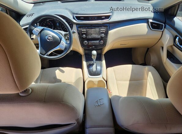 KNMAT2MVXGP623298 2016 NISSAN ROGUE Красный Вид панели приборов