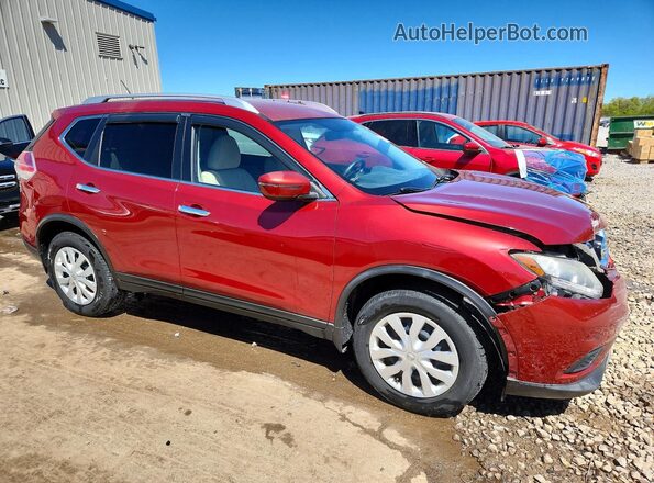 KNMAT2MVXGP623298 2016 NISSAN ROGUE Красный Передняя правая четверть