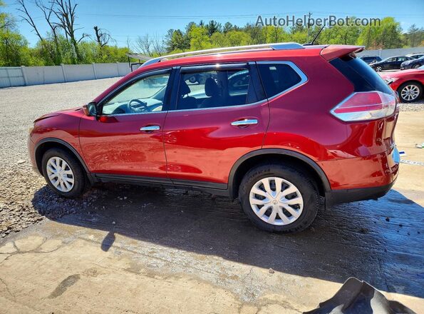KNMAT2MVXGP623298 2016 NISSAN ROGUE Красный Задняя левая четверть