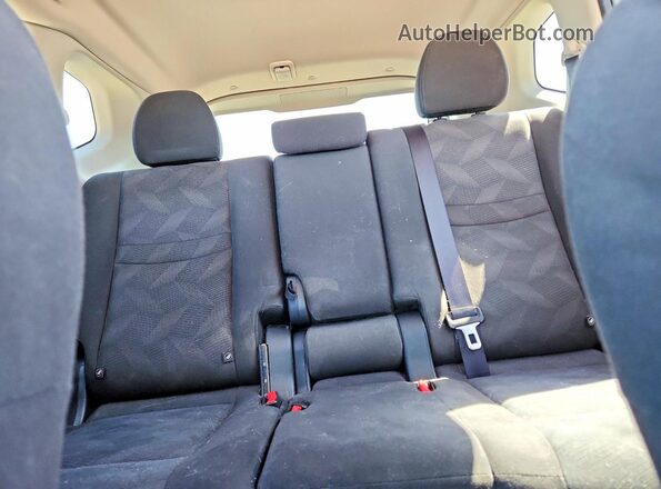 KNMAT2MVXGP680309 2016 NISSAN ROGUE Gray Widok tylnych siedzeń