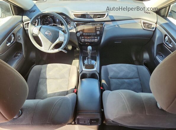 KNMAT2MVXGP680309 2016 NISSAN ROGUE Gray Widok deski rozdzielczej