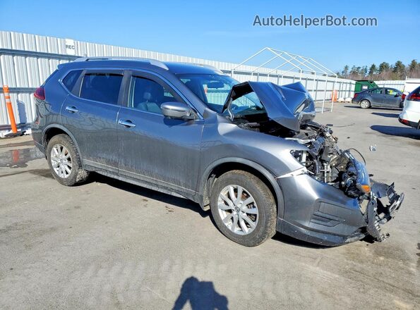KNMAT2MVXJP539165 2018 NISSAN ROGUE Gray Przód prawy