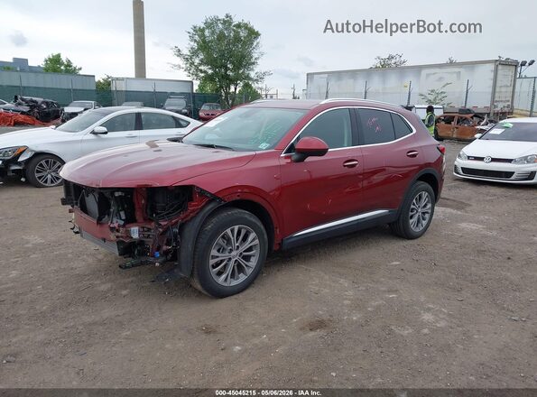 LRBAZLR40ND163411 2022 BUICK ENVISION Бордовый Передняя левая четверть