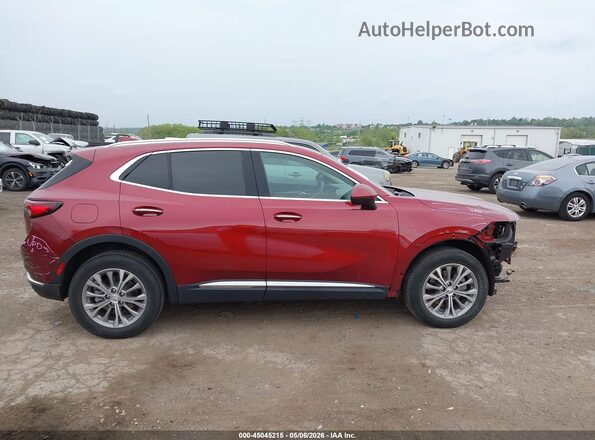 LRBAZLR40ND163411 2022 BUICK ENVISION Бордовый Вид задней части салона