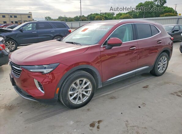 LRBAZLR42MD177387 2021 BUICK ENVISION Red Vista tres cuartos delantera izquierda