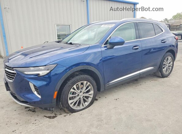 LRBAZLR44PD066988 2023 BUICK ENVISION Blue Առջևի ձախ երեք քառորդ տեսարան