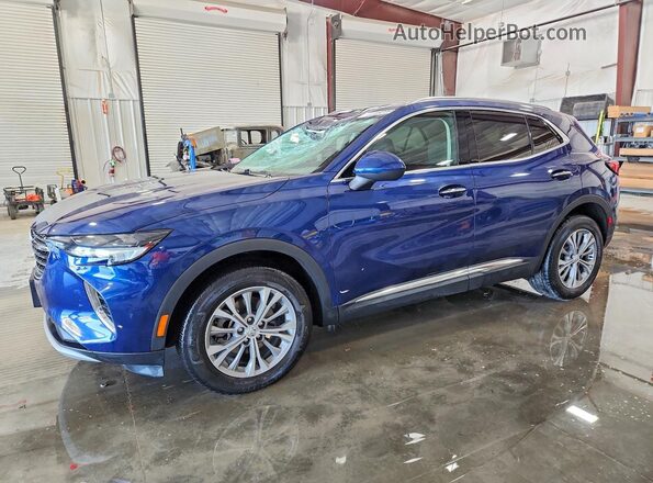 LRBAZLR46ND128470 2022 BUICK ENVISION Blue Przód lewy