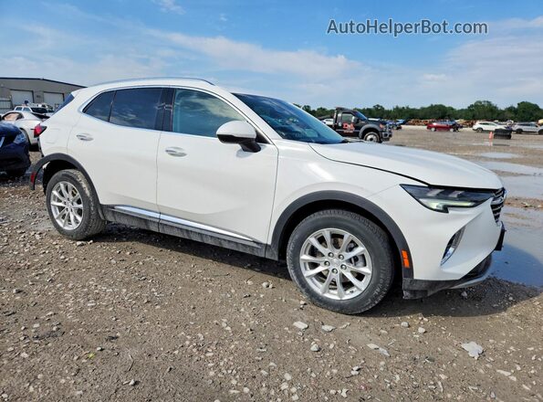 LRBAZLR49MD148582 2021 BUICK ENVISION White Delantero derecho