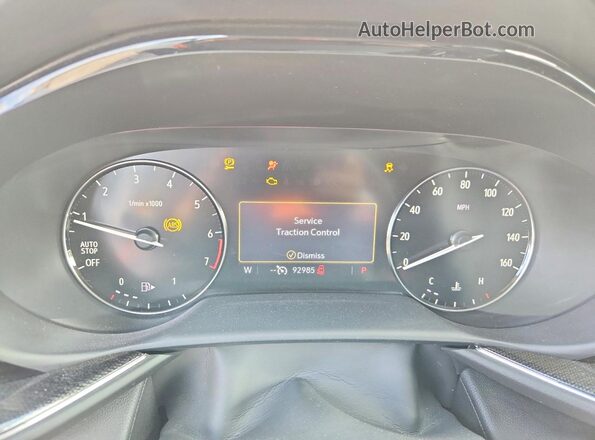LRBAZLR49MD148582 2021 BUICK ENVISION White Vista del cuadro de instrumentos