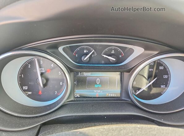 LRBFX1SA9JD081591 2018 BUICK ENVISION Белый Вид щитка приборов