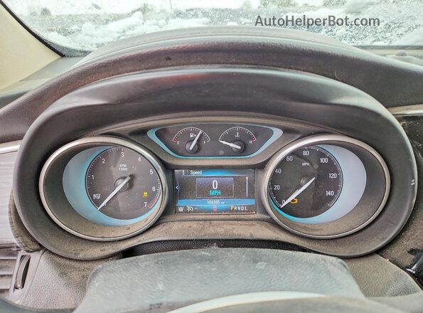 LRBFX1SA9JD084183 2018 BUICK ENVISION Черный Вид щитка приборов