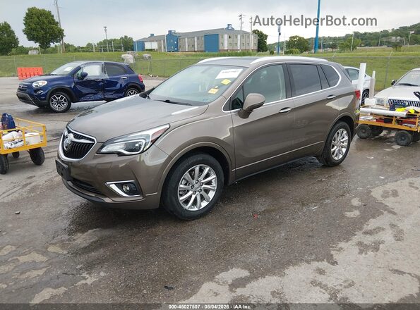 LRBFX2SA3KD026688 2019 BUICK ENVISION Cream წინა მარცხენა ხედი სამი მეოთხედიდან