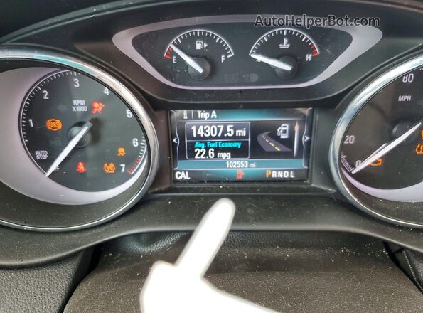 LRBFX2SA7KD101330 2019 BUICK ENVISION Черный Вид щитка приборов
