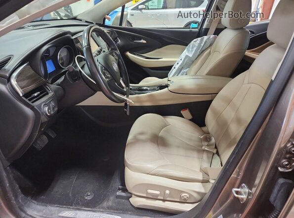 LRBFX2SAXKD025828 2019 BUICK ENVISION Желто-коричневый Вид салона спереди