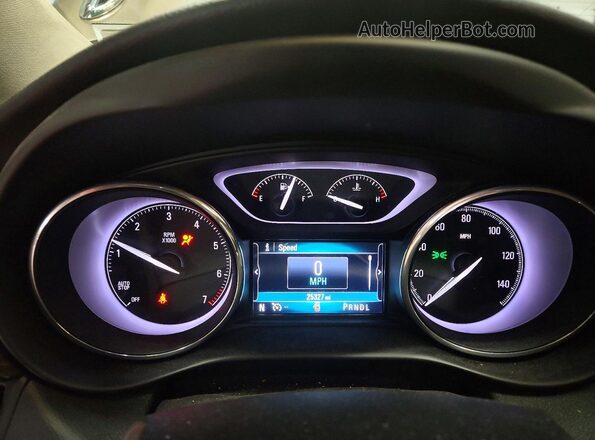 LRBFX2SAXKD025828 2019 BUICK ENVISION Желто-коричневый Вид щитка приборов