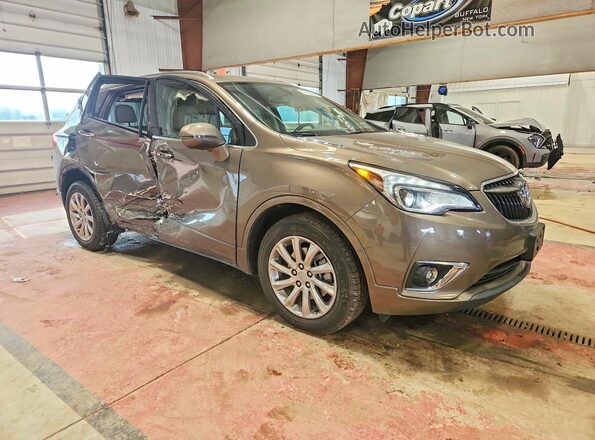 LRBFX2SAXKD025828 2019 BUICK ENVISION Желто-коричневый Передняя правая четверть