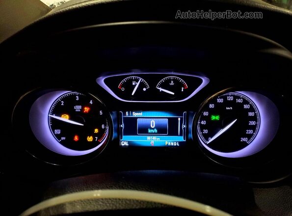 LRBFX2SAXKD075757 2019 BUICK ENVISION White Instrument cluster view