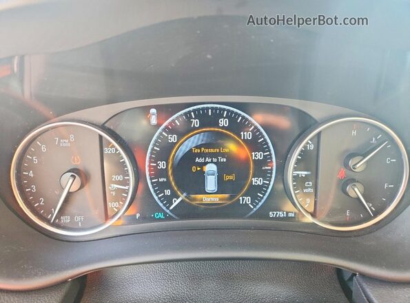 LRBFX3SX0LD165270 2020 BUICK ENVISION White Vista del cuadro de instrumentos