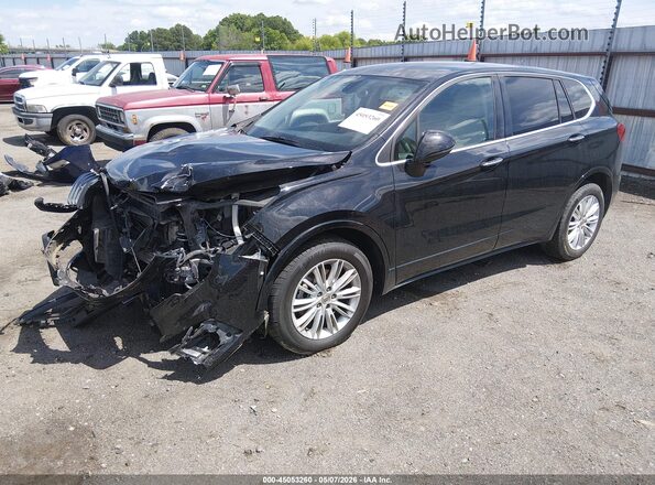 LRBFXASA1HD001338 2017 BUICK ENVISION Black წინა მარცხენა ხედი სამი მეოთხედიდან