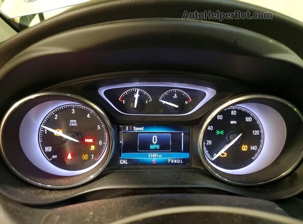 LRBFXBSA2KD142965 2019 BUICK ENVISION Silver Vista del cuadro de instrumentos