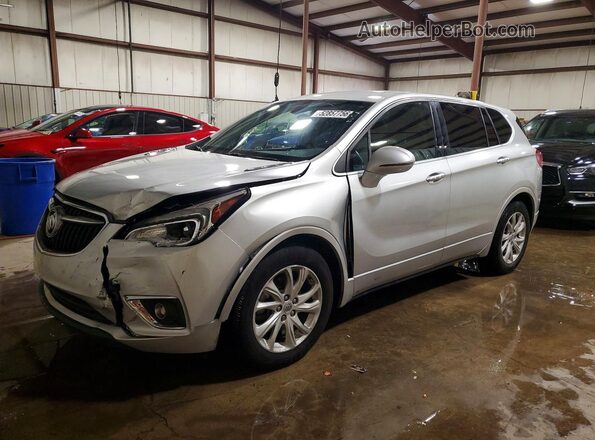 LRBFXBSA2KD142965 2019 BUICK ENVISION Silver Vista tres cuartos delantera izquierda
