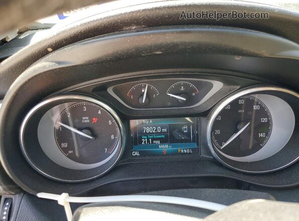 LRBFXBSA2LD014520 2020 BUICK ENVISION Black ხელსაწყოთა პანელის ხედი