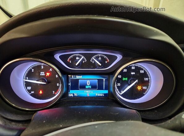 LRBFXBSA6KD064125 2019 BUICK ENVISION Красный Вид щитка приборов