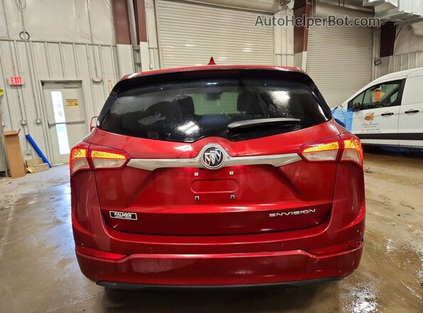 LRBFXBSA6KD064125 2019 BUICK ENVISION Красный Вид сзади