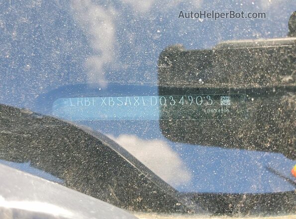 LRBFXBSA8LD034903 2020 BUICK ENVISION Black Vista de la etiqueta del VIN