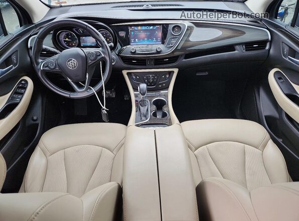 LRBFXBSAXKD018703 2019 BUICK ENVISION Gray Dashboard view