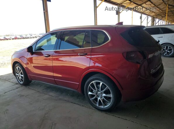 LRBFXCSA4LD125110 2020 BUICK ENVISION Burgundy Trasero izquierdo
