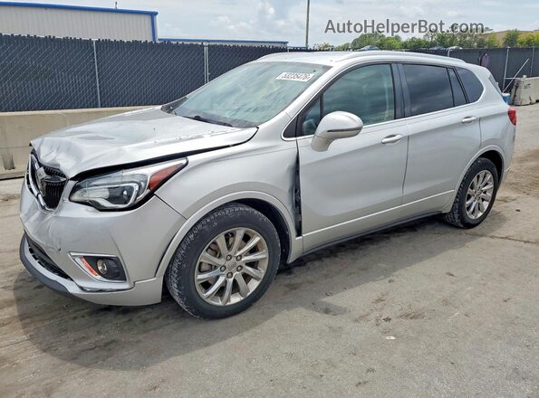 LRBFXCSA5KD004763 2019 BUICK ENVISION Silver Vista tres cuartos delantera izquierda