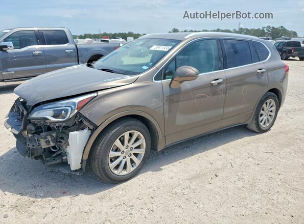 LRBFXCSA7KD015733 2019 BUICK ENVISION Brown Առջևի ձախ երեք քառորդ տեսարան