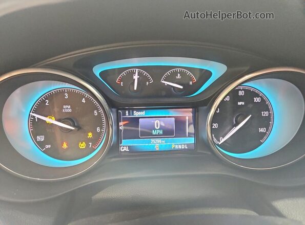LRBFXDSA3HD110661 2017 BUICK ENVISION Black Вид щитка приладів
