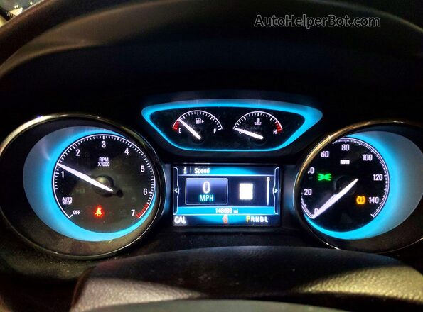 LRBFXDSAXHD069476 2017 BUICK ENVISION Черный Вид щитка приборов