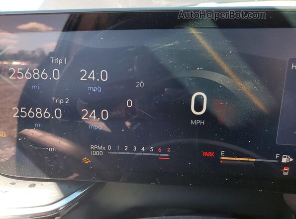 LRBFZLE42SD080652 2025 BUICK ENVISION Purple Вид щитка приладів