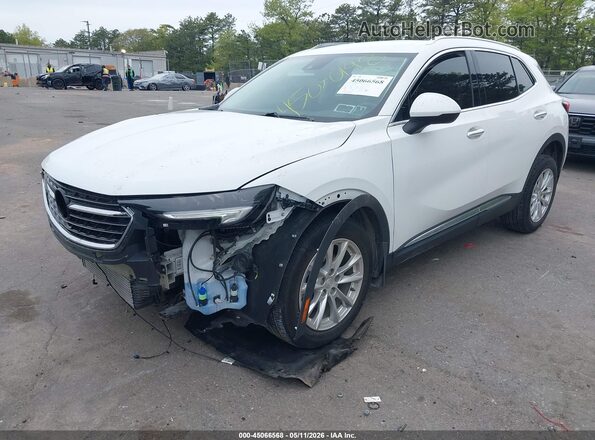LRBFZMR42MD097051 2021 BUICK ENVISION White Vista tres cuartos delantera izquierda