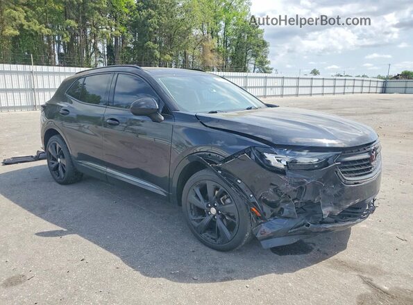 LRBFZNR42MD074987 2021 BUICK ENVISION Черный Передняя правая четверть