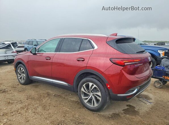 LRBFZNR43ND136124 2022 BUICK ENVISION Burgundy Trasero izquierdo